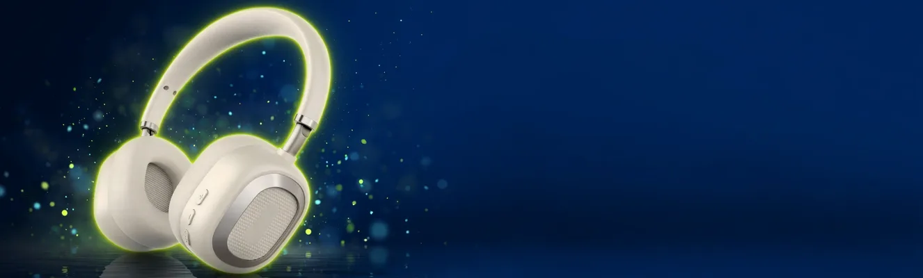هدفون بلوتوثی مکسول PHONIX کرم با صدای Hi-Res